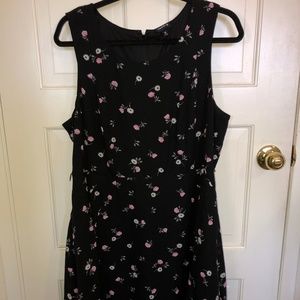 Black floral dress